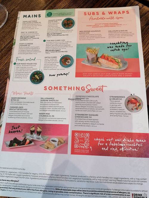 Menu 2 at Slug & Lettuce - Blackpool in Blackpool