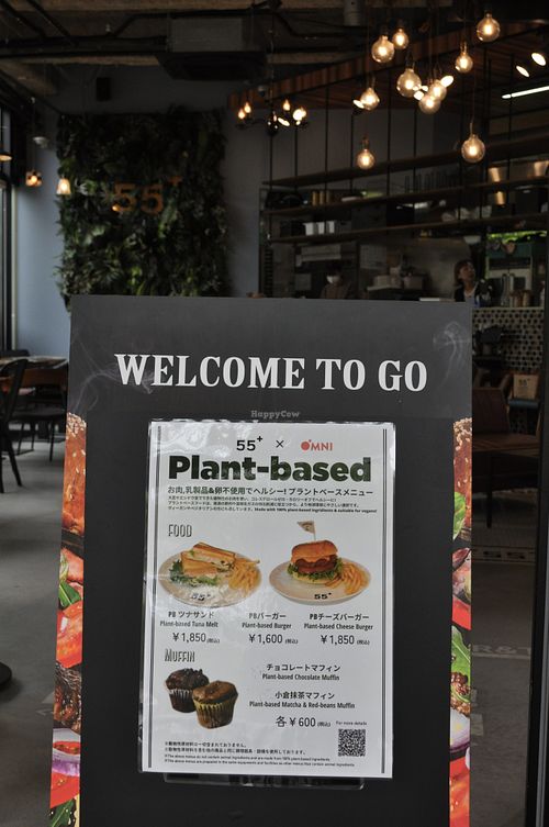 Menu Board at 55+ カフェ in Osaka