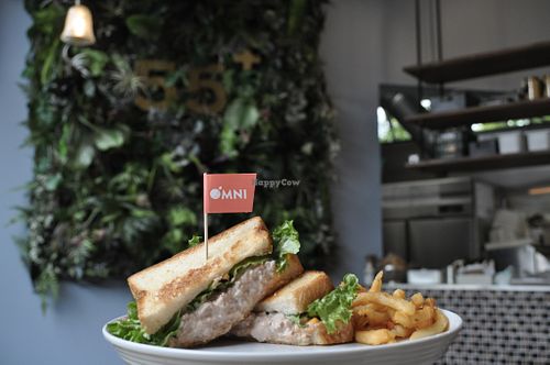 Tuna Melt at 55+ カフェ in Osaka