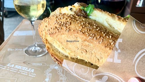Panino Vegano/Vegan Sandwich at Vegan Food Tour Ortigia in Siracusa