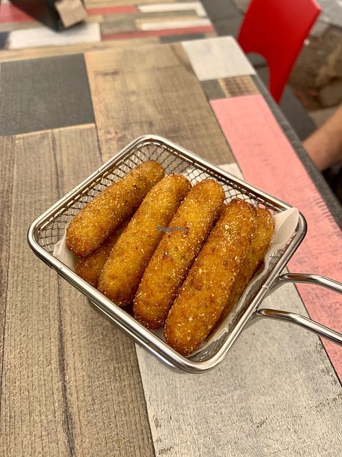 Jack's traditional Sicilian street food, Cazzilli at Vegan Food Tour Ortigia in Siracusa