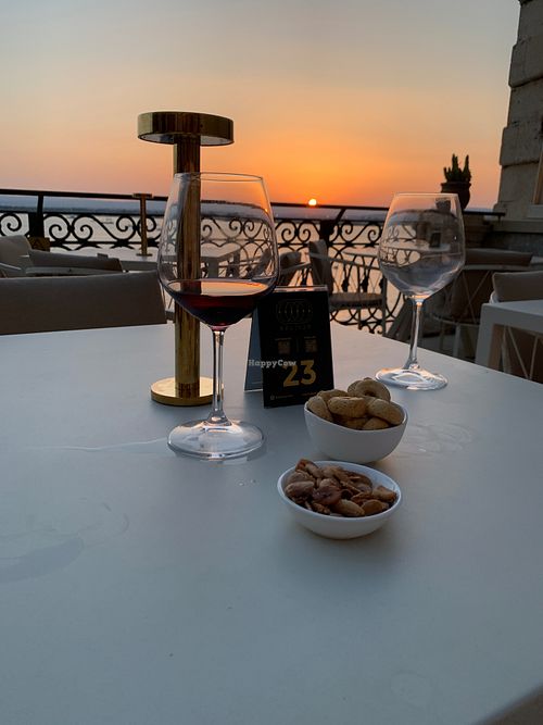 Vegan Happy Hour tour - No wine-ing when this is the view! 🤩 at Vegan Food Tour Ortigia in Siracusa