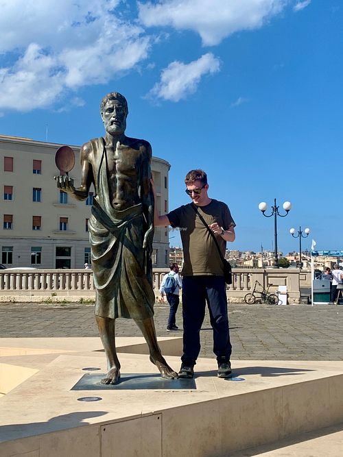 Archimedes of Siracusa - April 2024 at Vegan Food Tour Ortigia in Siracusa