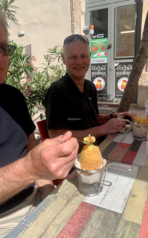 Vegan arancini! April 2024 at Vegan Food Tour Ortigia in Siracusa
