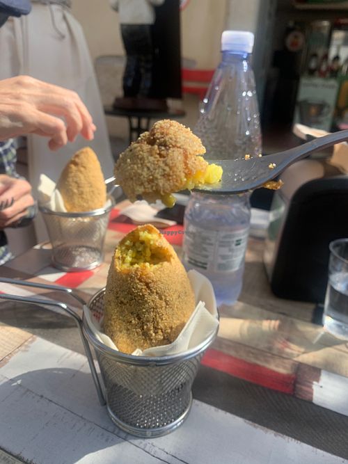Arancini for two! - March 2024 at Vegan Food Tour Ortigia in Siracusa