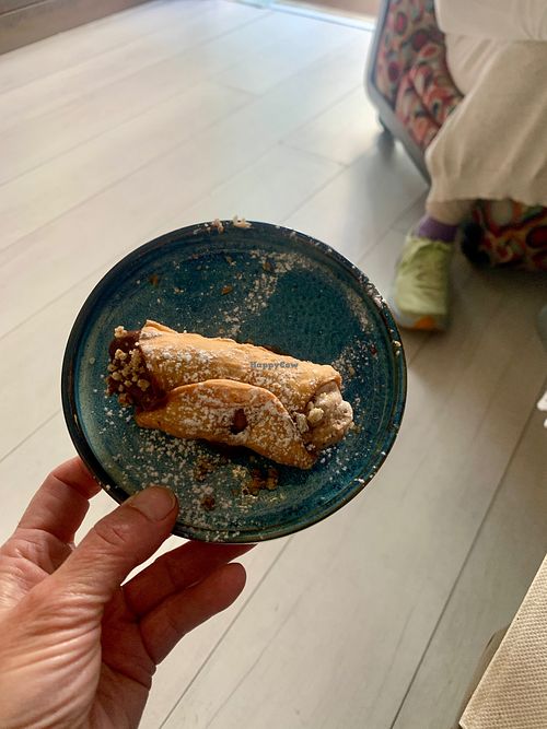 Vegan cannolo - February 2024 at Vegan Food Tour Ortigia in Siracusa