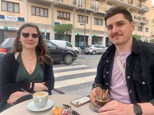 If gelato isn't how you want to finish your tour, a cappuccino is a great choice too! - April 2024 at Vegan Food Tour Ortigia in Siracusa