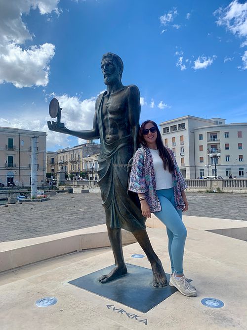 Relaxing with Archimedes - May 2024 at Vegan Food Tour Ortigia in Siracusa