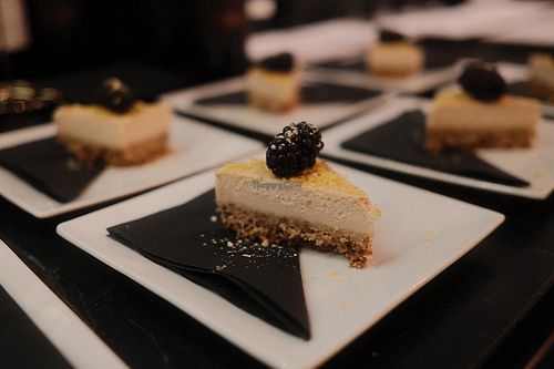 Creamy lemon bar with sunflower oat crust at The Cellar dessert & wine tasting event   at Heart Baker - Cloud Kitchen in Buena Vista