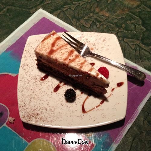 espresso cake vegan at Thai Onzon in Cochrane