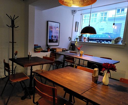 Interior #Veganuary at Pods of Beans in Copenhagen