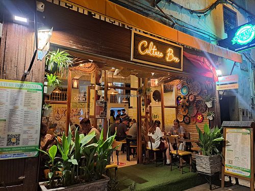 Exterior at Culture Box cafe in Fes