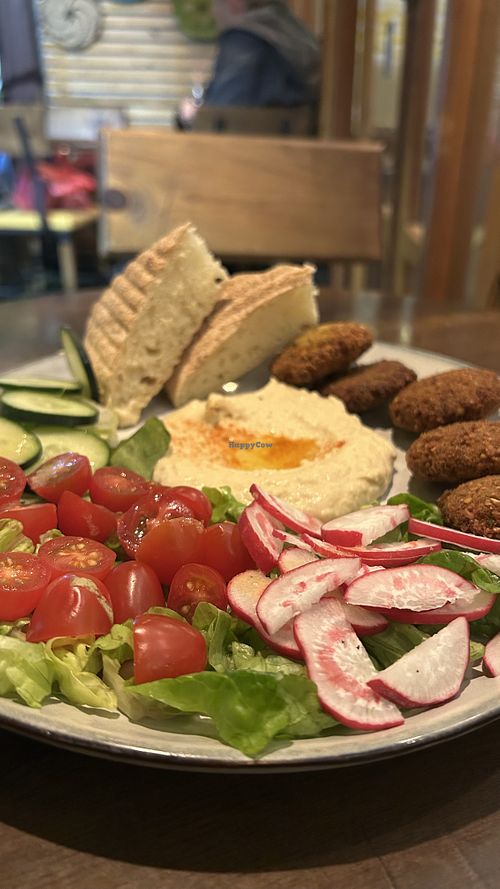 Falafel salad  at Culture Box cafe in Fes