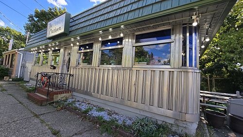 Outside at The Hidden Chickpea in Madison