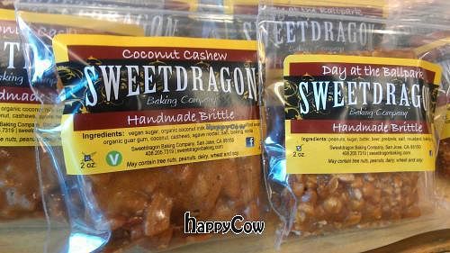 vegan hand made brittle! at Rock Candy Snack Shop in San Francisco