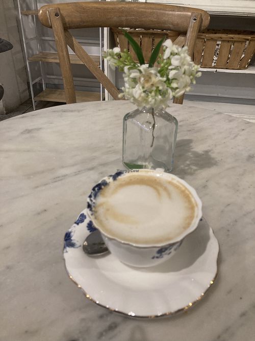 Vegan cappuccino   at maman in Princeton