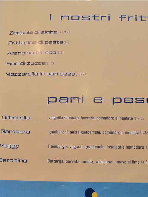 Fritti e panini at ALE Pizzeria & Bistrò in Orbetello