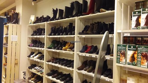 Vegan shoes from Vegetarian Shoes and Ethical Wares at Heluna Shop in Helsinki