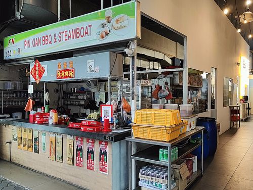 Inside this coffee shop at Mama Vegetarian in West Singapore