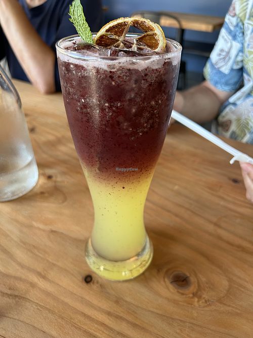 Blueberry lemonade   at Buddha Belly Burger in Sacramento