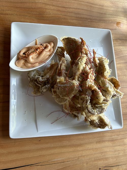 Maha mushroom starter   at Buddha Belly Burger in Sacramento