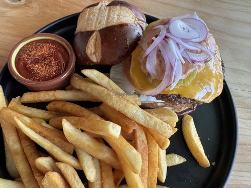 All American Burger 🍔   at Buddha Belly Burger in Sacramento