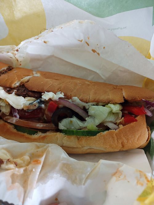 Vegan steak sub at Subway - Parkgate St in Dublin