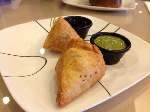 vegetable samosas at Madras Ananda Bhavan in Phoenix