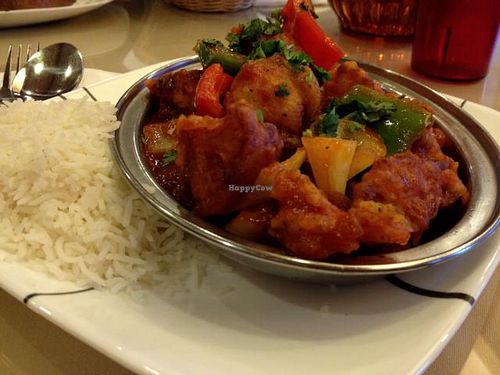 Gobi Manchurian (that is NOT basmati rice!) at Madras Ananda Bhavan in Phoenix