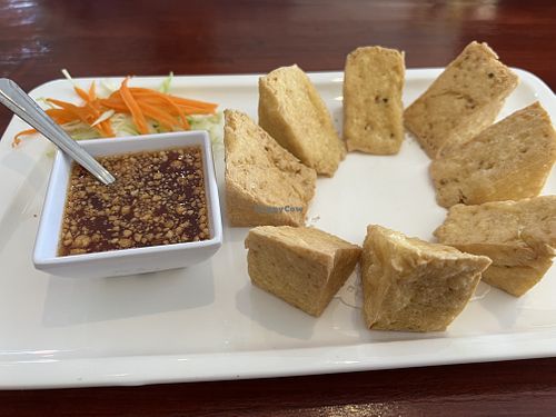 Tofu with dipping sauce   at Charm Thai Eatery in San Mateo