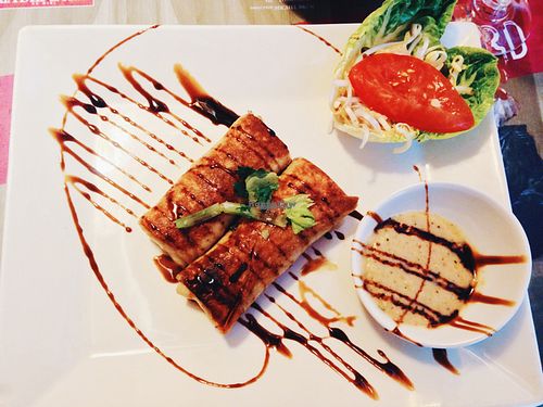 Vegan springrolls at O Bali in Toulouse