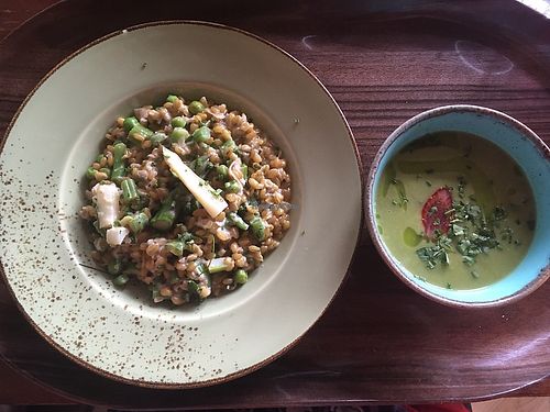 Main and starter at lunch  at L'Équilibriste in Lyon