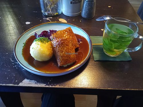 Tempeh roulades at DILL Vegan Gastronomie in Augsburg