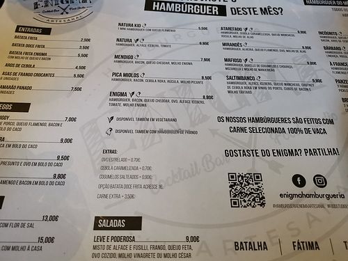 Carta de apresentação at Enigma in Tomar