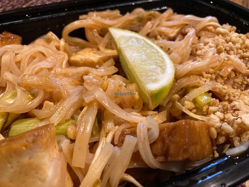 Pad thai with tofu. Hot the spot.  at Joy's Thai Cuisine in Lakeville