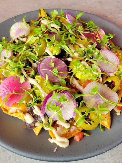 Nachos at Love.Life in Culver City