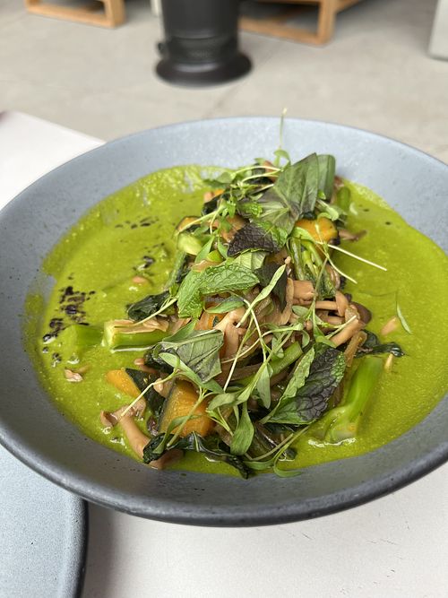 Thai Green Curry Bowl was really good (my omni partner did request salt to add to this dish)  at Love.Life in Culver City