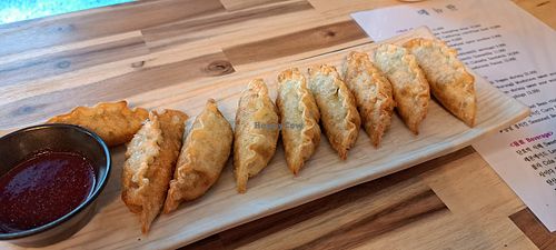 Fried dumplings at Vegan Insa - 비건인사 in Seoul