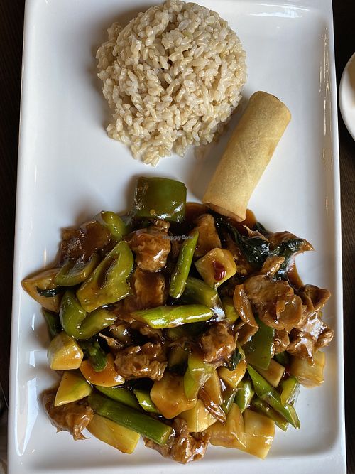 Basil soy protein lunch  at Veggie Fun in Providence