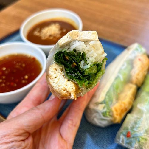 Tofu summer rolls  at Nom Vietnamese Kitchen in Helsinki