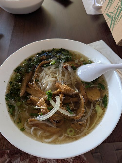 Vgena lemongrass pho at Viet Pho Freo in Fremantle