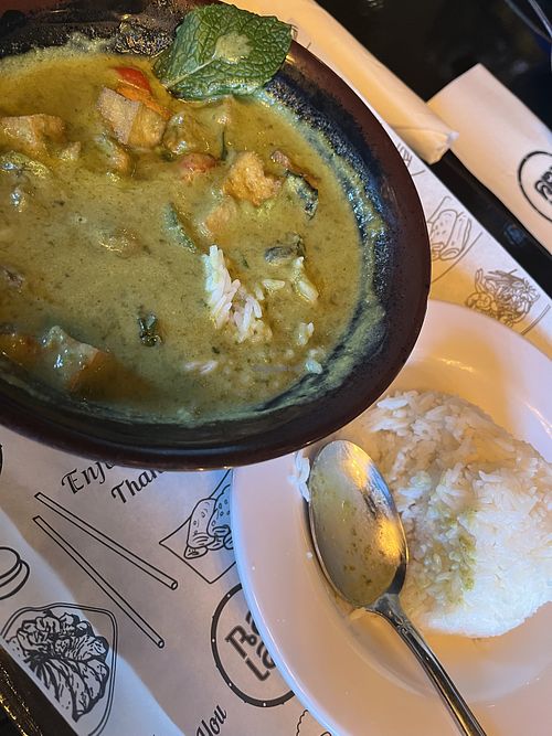 Green curry  at Rai Lay in Charlotte