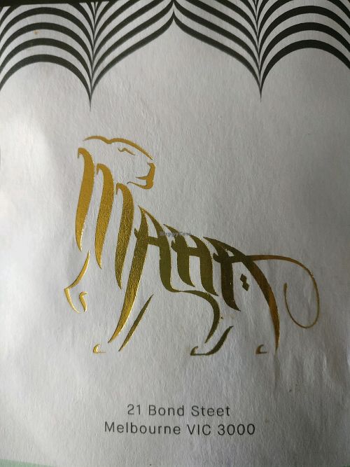 new logo at Maha Restaurant in Melbourne