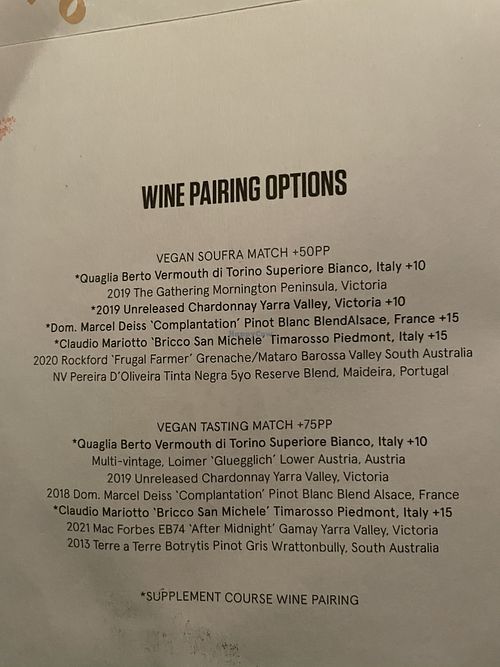   at Maha Restaurant in Melbourne