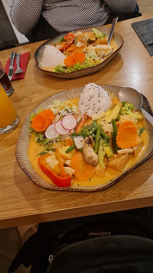 Mango tofu at Teruo Restaurant in Neustadt An Der Donau