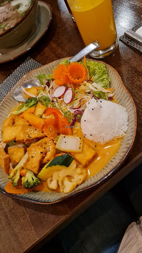 Mango tofu at Teruo Restaurant in Neustadt An Der Donau