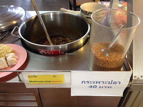Mushroom Soup at Tawanthong Restaurant and Shop in Khon Kaen