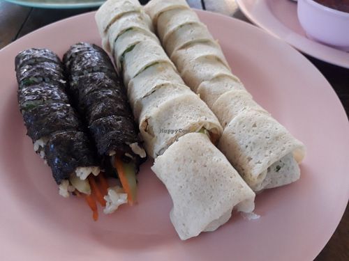 Sushi rolls at Tawanthong Restaurant and Shop in Khon Kaen
