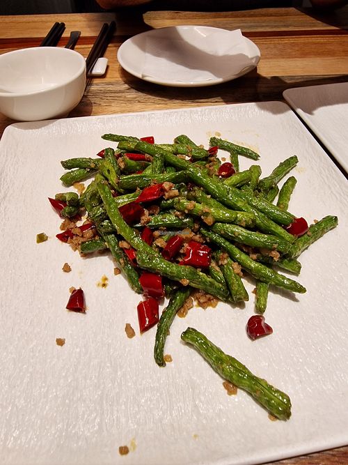 Spicy beans at Zǎozǐ Shù - Vegetarian Life Style - JiangNing in Shanghai