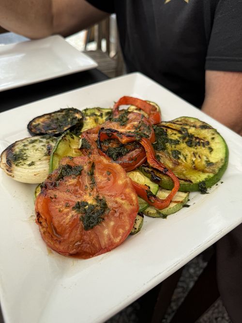 Bbq veggiee  at Forte Santa Rita in Colonia Del Sacramento